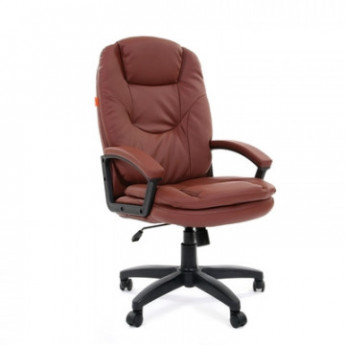 Кресло VT_CHAIRMAN 668 LT экокожа коричневая, пластик черный