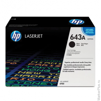 Картридж лазерный HP (Q5950A) ColorLaserJet 4700, черный, оригинальный, ресурс 11000 стр.