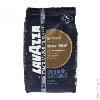 Кофе в зернах LAVAZZA (Лавацца) 'Crema Aroma Espresso', натуральный, 1000 г, вакуумная упаковка, 249