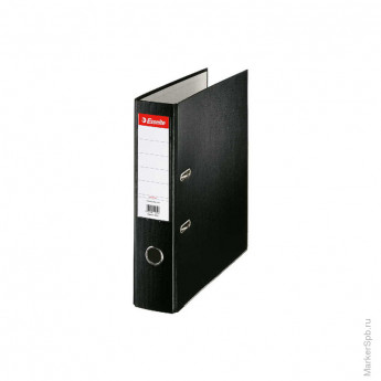 Папка-регистратор Esselte Economy, 75мм, картонная с полипропиленовой пленкой, черная