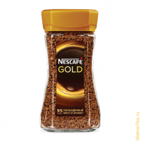 Кофе растворимый NESCAFE "Gold", сублимированный, 190 г, стеклянная банка, 12135508