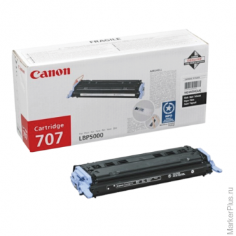 Картридж лазерный CANON (707BK) LBP5000/5100, черный, оригинальный, ресурс 2500 стр., 9424A004