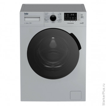 Стиральная машина BEKO RSPE78612S, 1200 об/мин, 7 кг, фронтальная загрузка, 15 программ, пар, серебристая, 7322710002 Стиральная машина BEKO RSPE78612S, 1200 об/мин, 7 кг, фронтальная загрузка, 15 программ, пар, серебристая, 7322710002
