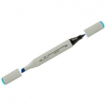 Маркер для творчества двухсторонний Vista-Artista "Style" цвет G346 лазурно-синий, пулевидный/скошенный, 0,7мм/1-7мм