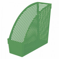 Лоток вертикальный для бумаг STAFF 'Profit', 270х100х250 мм, сетчатый, полипропилен, зеленый, 237254