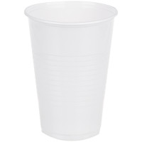 Стаканы одноразовые OfficeClean 200мл, набор 100 шт., бюджет, ПП, белые, хол/гор, комплект 100 шт