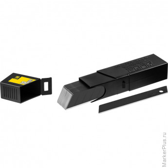 Лезвие OLFA EXCEL BLACK сегментир. 18 мм, 8 сегментов, 50шт/уп (OL-LBB-50B), комплект 50 шт
