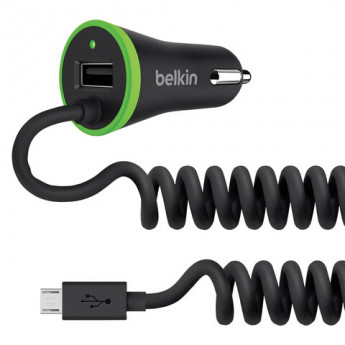 Зарядное устройство автомобильное BELKIN Boost Up,1 порт USB, вых. ток 2.1/3.4А, черн, F8M890bt04-BLK