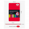 Карандаши цветные Гамма, 12цв, квадратные, заточен., метал. пенал Карандаши цветные Гамма, 12цв, квадратные, заточен., метал. пенал