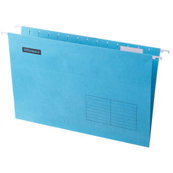 Подвесная папка OfficeSpace Foolscap (365*240мм), синяя, 10 шт/в уп