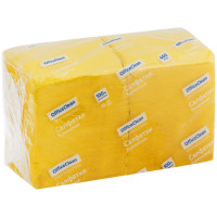 Салфетки бумажные OfficeClean Professional, 1 слойн., 24*24см, желтые, 400шт., комплект 400 шт