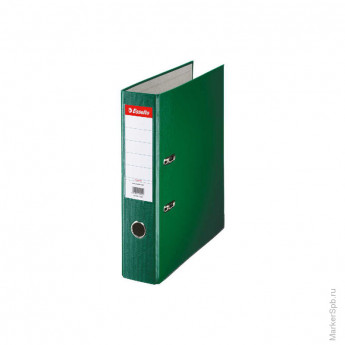 Папка-регистратор Esselte Economy, 75мм, картонная с полипропиленовой пленкой, зеленая