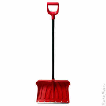 Лопата снеговая 50х34см "ПРОРАБ" ребра жесткости, планка на клепках, СУПЕРПРОЧНАЯ, черенок с V-образной ручкой, КРАСНАЯ, ГРАНДМАСТЕР, 700331 Лопата снеговая 50х34см "ПРОРАБ" ребра жесткости, планка на клепках, СУПЕРПРОЧНАЯ, черенок с V-образной ручкой, КРАСНАЯ, ГРАНДМАСТЕР, 700331