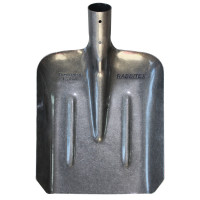 Лопата совковая без черенка 22х35 см, ребра жесткости, рельсовая сталь, RABBITEX (РАББИТЕКС) "RAIL STEEL", 700488