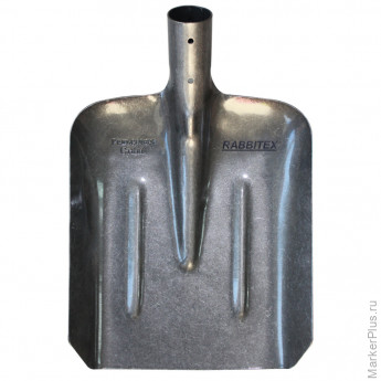 Лопата совковая без черенка 22х35 см, ребра жесткости, рельсовая сталь, RABBITEX (РАББИТЕКС) "RAIL STEEL", 700488
