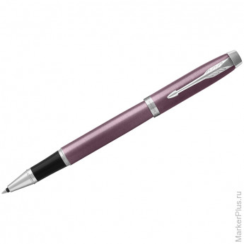 Ручка-роллер Parker "IM Light Purple CT" черная, 0,8мм, подар. уп.