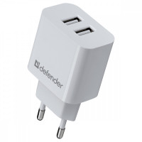 Зарядное устройство сетевое Defender UPA-22 белый, 2xUSB, 2.1А output, черный Зарядное устройство сетевое Defender UPA-22 белый, 2xUSB, 2.1А output, черный