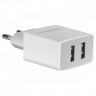 Зарядное устройство сетевое Defender UPA-22 белый, 2xUSB, 2.1А output, черный