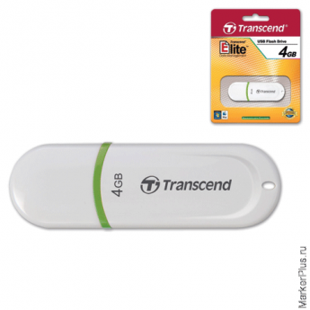 Флэш-диск 4 GB, TRANSCEND Jet Flash 330, USB 2.0, белый, TS4GJF330