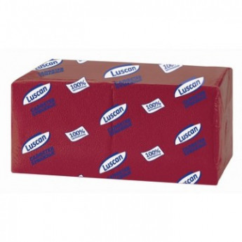 Салфетки Luscan Profi Pack 1сл.24х24 бордовый 400шт./уп.., комплект 400 шт