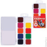 Краски акварельные BRAUBERG, 10 цветов, медовые, пластиковая коробка, без кисти, 190550