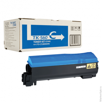 Тонер-картридж KYOCERA (TK-560C) FS-C5300DN/5350DN, голубой, оригинальный, ресурс 10000 страниц