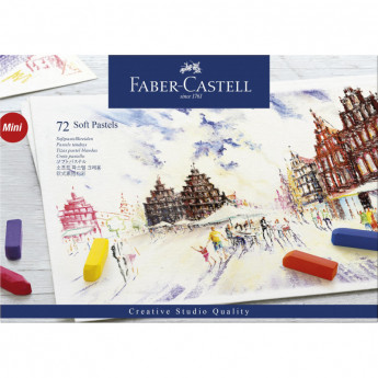 Пастель Faber-Castell Soft pastels, 72 цв., мини, картон. упак., 128272