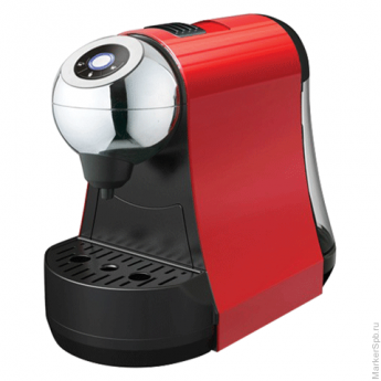 Кофемашина капсульная БРИЛЛЬ CAFE RC-1802, мощ.1400Вт, дав15-20бар, об.1,2л,пластик,красн,КФМ000015