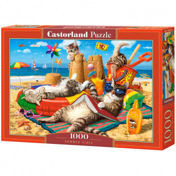 Пазл 1000 эл. Castorlаnd 'Кошачий пляж'