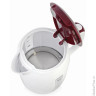 Чайник SUPRA KES-1728, 1,7 л, 2200 Вт, закрытый нагревательный элемент, пластик, белый/красный