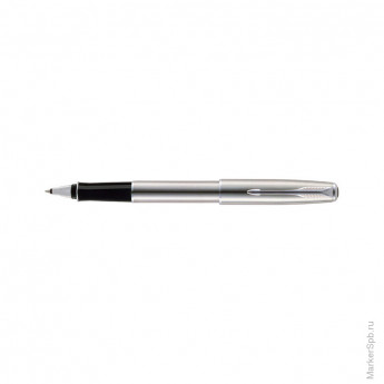 Ручка-роллер "Sonnet Stainless Steel CT" черная, 0,8мм, подар.уп.