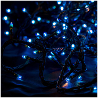 Электрогирлянда "Рис" 180 ламп, голубой, 8 режимов, 10 м