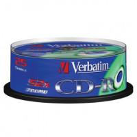 Носители информации Verbatim CD-R 700Mb 52x Cake/25 43432 Extra Protect