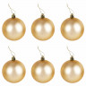 Шары ёлочные 24 шт., 5 см, "Eden Colors", пластик, цвет: золотистый/жемчужный, ЗОЛОТАЯ СКАЗКА, 591976