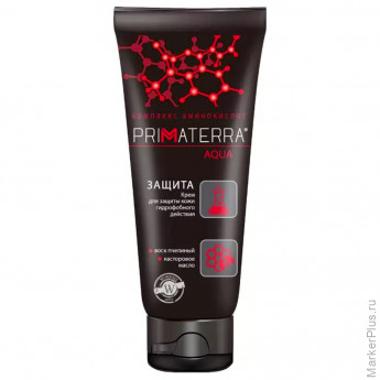 Крем защитный 100 мл, PRIMATERRA AQUA, гидрофобный для кожи, от кислотных и щелочных средств