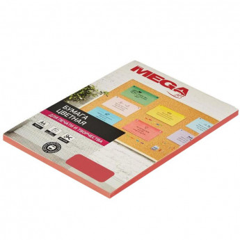 Бумага цветная ProMEGA jet (А4, 80 г, красный интенсив) 100 л