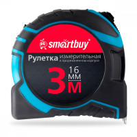 Рулетка измерительная Smartbuy, 3м*16мм, прорезиненный корпус, 2 фиксатора, усиленный зацеп Рулетка измерительная Smartbuy, 3м*16мм, прорезиненный корпус, 2 фиксатора, усиленный зацеп