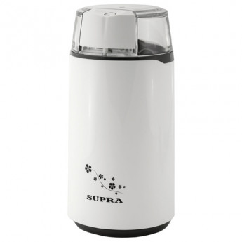 Кофемолка SUPRA CGS-120, мощность 150 Вт, вместимость 60 г, пластик, белая