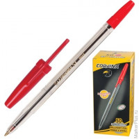 Ручка шариковая CORVINA 51 'Classic', корпус прозрачный, толщина письма 1 мм, красная, 40163/03
