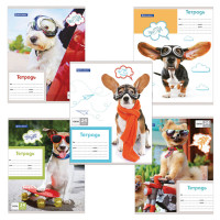 Тетрадь 24 л. BRAUBERG, клетка, обложка картон, MY BEST FRIEND, 403007 комплект 36 шт., 36 шт/в уп