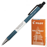 Ручка шариковая масляная автоматическая PILOT, СИНЯЯ, корпус синий, узел 0,7мм, линия письма 0,32мм, BPRK-10M