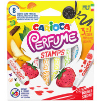 Фломастеры-штампы двусторонние Carioca 'Perfume Stamps', 08цв., ароматизированные, смываемые, картон