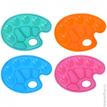 Палитра художника Гамма, 10 ячеек, ассорти, пластик Палитра художника Гамма, 10 ячеек, ассорти, пластик