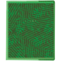 Обложка 210*350, для дневников и тетрадей, Greenwich Line, ПВХ 180мкм, "Neon Star", зеленый, ШК 50 шт/в уп