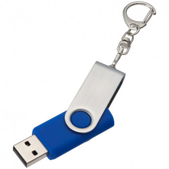 Флеш-память Twist, 8Gb, USB 2.0, брелок, син, 4437.48