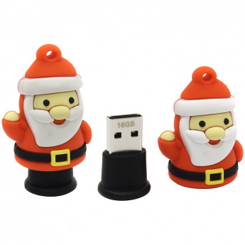 Память Smart Buy "Wild series" Санта 16GB, USB2.0 Flash Drive, красный