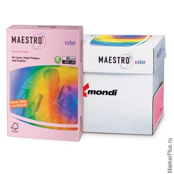Бумага MAESTRO color, А4, 80 г/м2, 500 л., пастель "розовый фламинго" OPI74