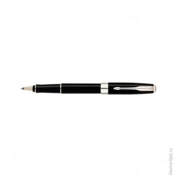 Ручка-роллер "Sonnet Black Lacquer CT" черная, 0,8мм, подар.уп.