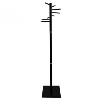 Вешалка-стойка "Мажор-3", 1,8 м, основание 37 см, 8 крючков, металл, черная