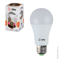 Лампа светодиодная ЭРА, 15 (130) Вт, цоколь E27, грушевидная, теплый белый свет, 25000 ч., LED smdA6